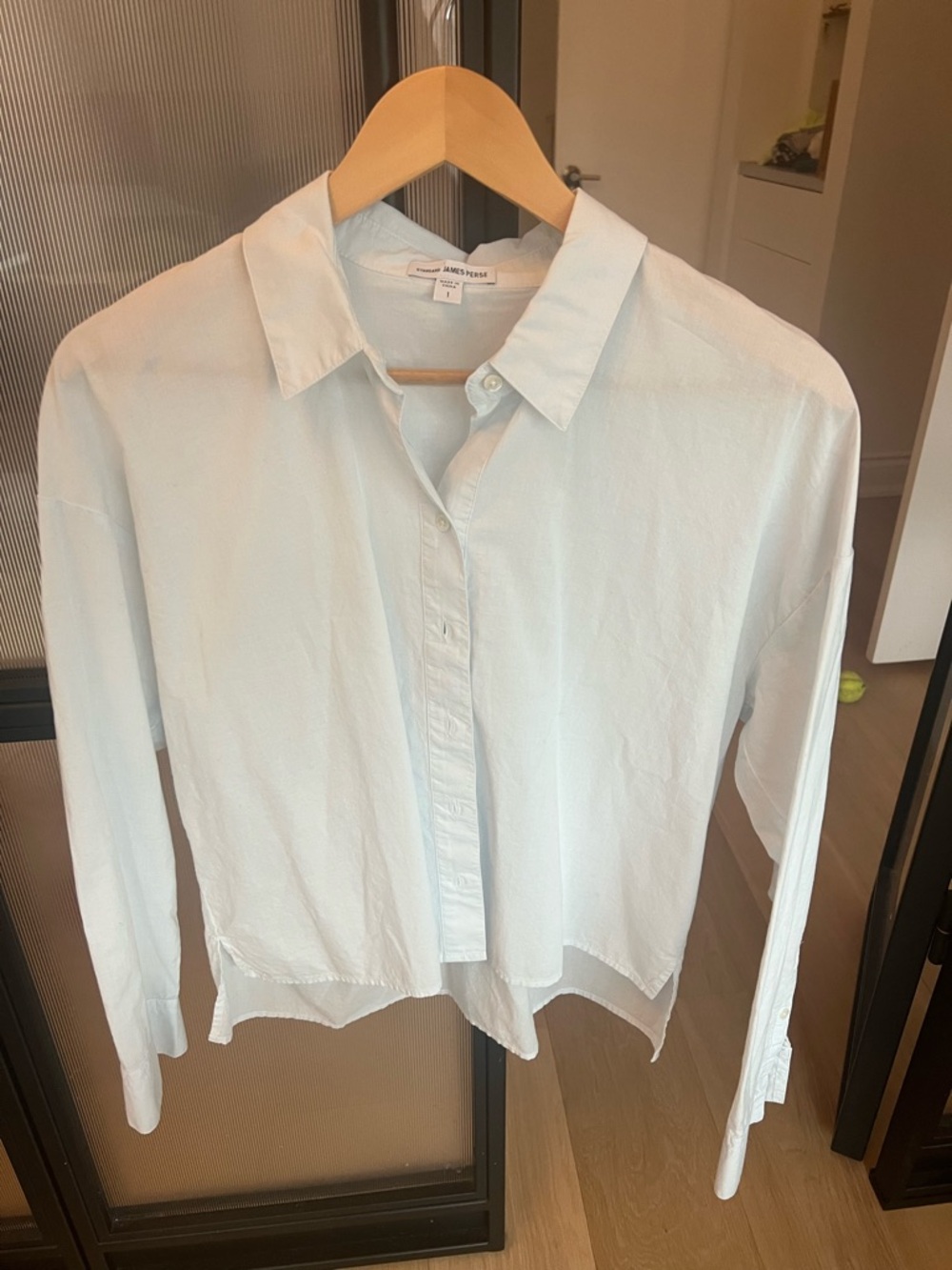 James Perse Light Blue Button-Up Shirt